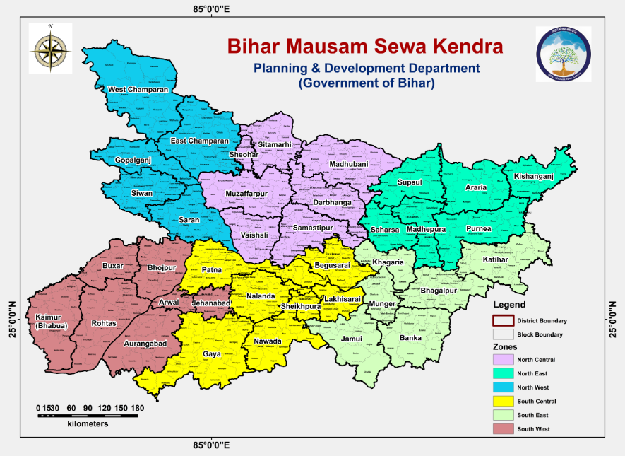 Bihar Zone Map